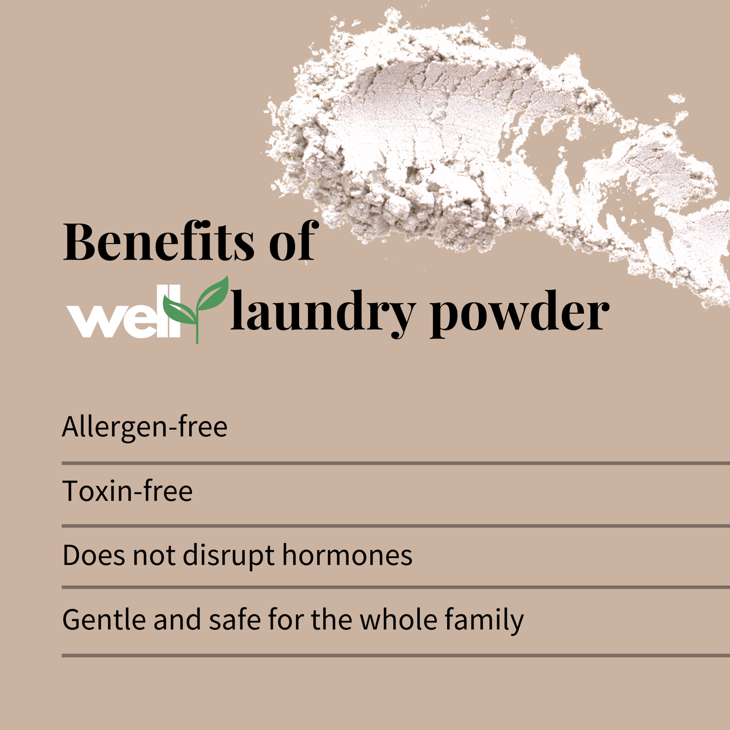 Well🌱 Lavender Non-Toxic Laundry Powder