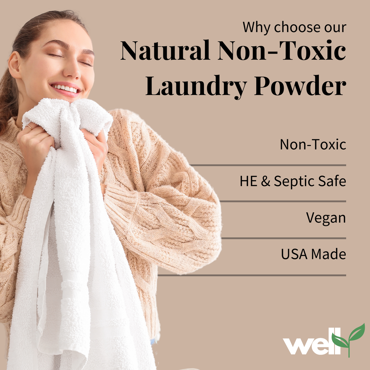 Well🌱 Lavender Non-Toxic Laundry Powder